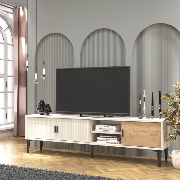 cool-home-marin-tv-unitesi-tv-sehpasi-180-cm-cizgi-desenli-rafli-sis-gri